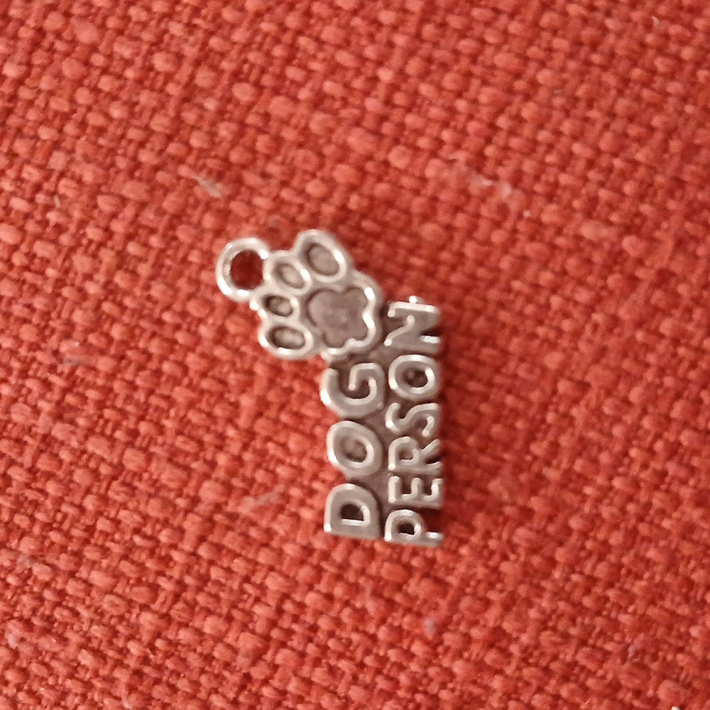 "Dog person" charm for bracelet/necklace